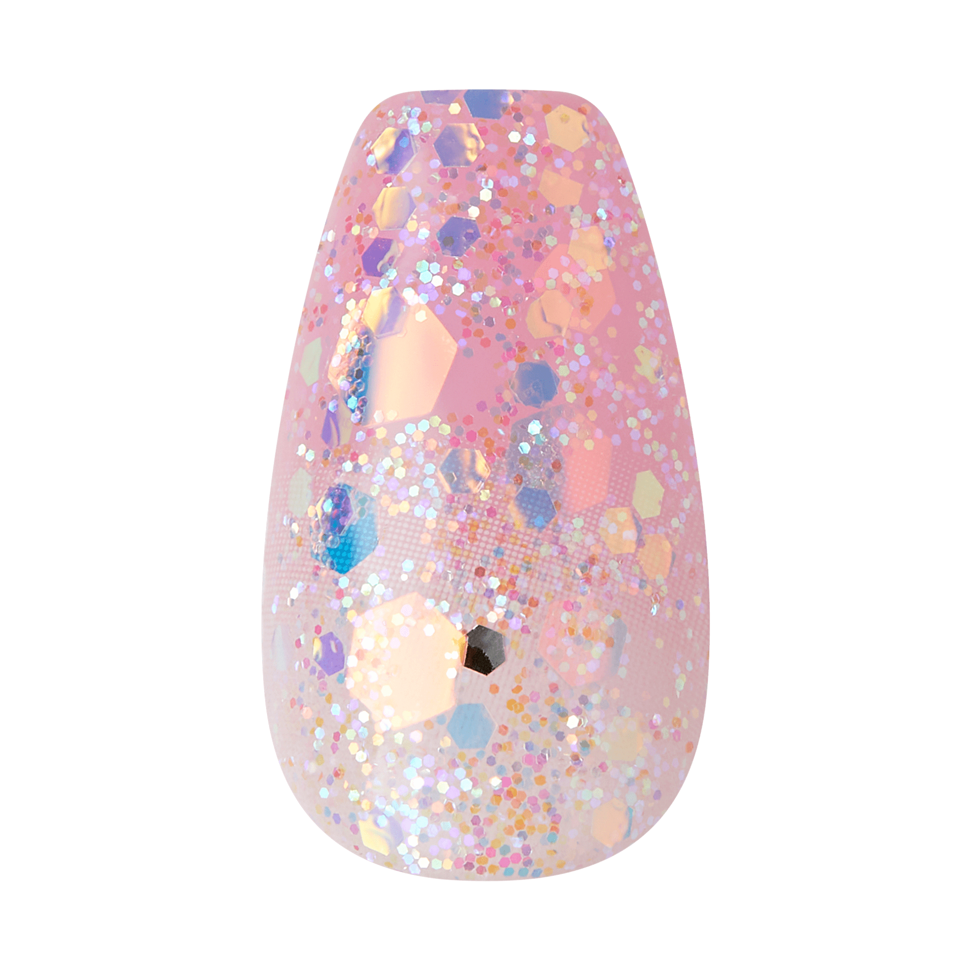 Impress Premium No Glue Fake Press On Nails - Portal | 3D & Jewel Design,  Purple, Medium, Coffin, Manicure