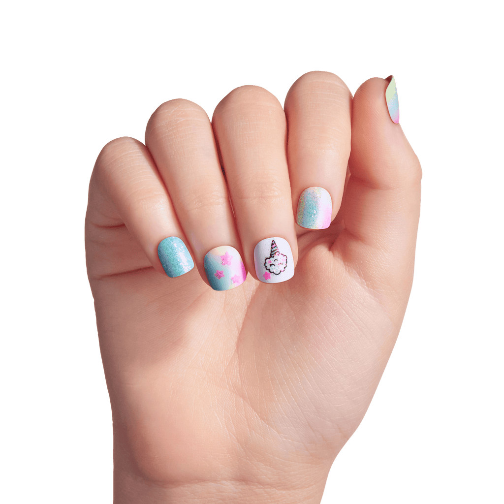 Impress Kids No Glue Fake Press On Nails - Berry Best | Design, Multicolor, Kids, Squoval, Manicure
