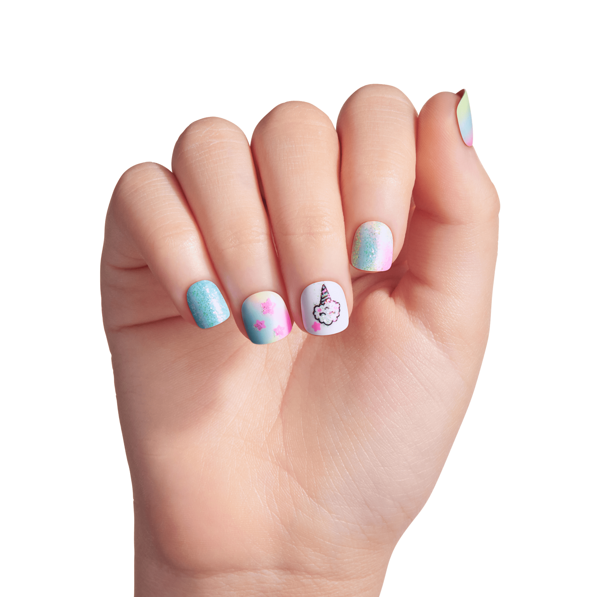 Impress Kids No Glue Fake Press On Nails - Berry Best | Design, Multicolor, Kids, Squoval, Manicure