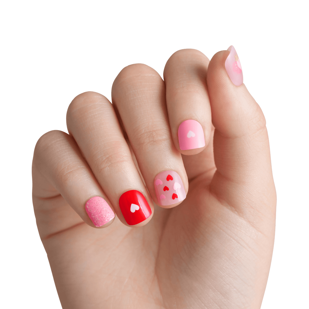 Impress Kids No Glue Fake Press On Nails - Your Smile | Design, Multicolor, Kids, Squoval, Manicure