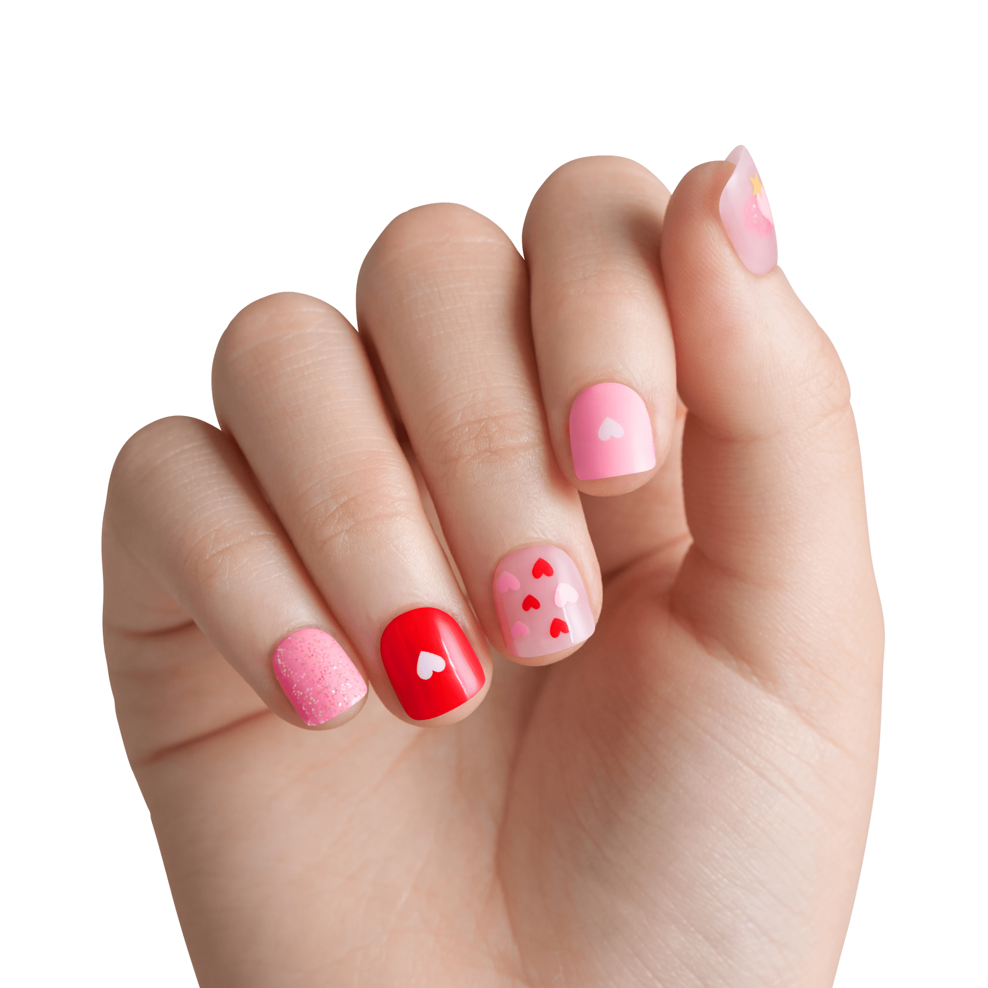 Impress Kids No Glue Fake Press On Nails - Your Smile | Design, Multicolor, Kids, Squoval, Manicure