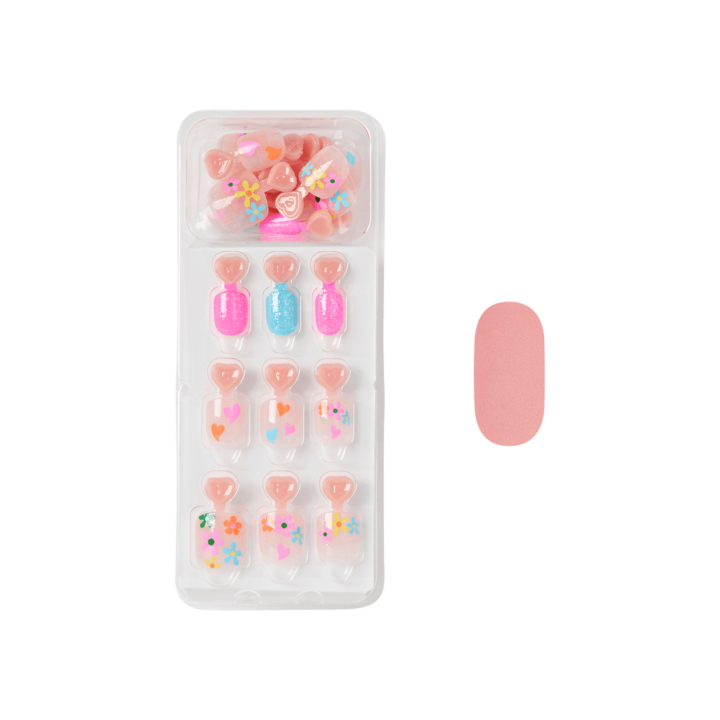 Impress Kids No Glue Fake Press On Nails - Hoppy Fun | Design, Multicolor, Kids, Squoval, Manicure
