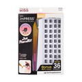Impress Falsies Pre-Glued False Eyelashes Starter Kit - Natural | 36 Lash Clusters, With Applicator, 12mm-14mm