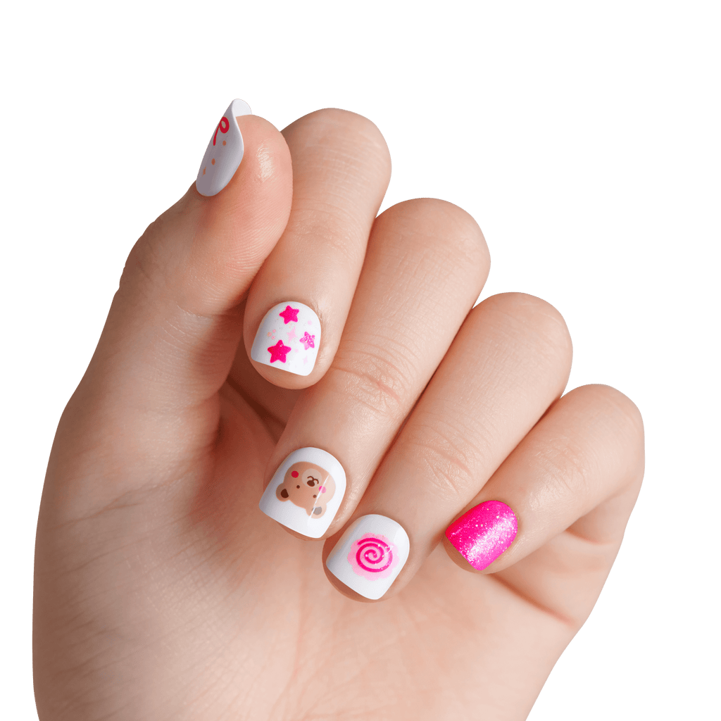 Impress Kids No Glue Fake Press On Nails - My Girl | Design, Pink, Kids, Squoval, Manicure