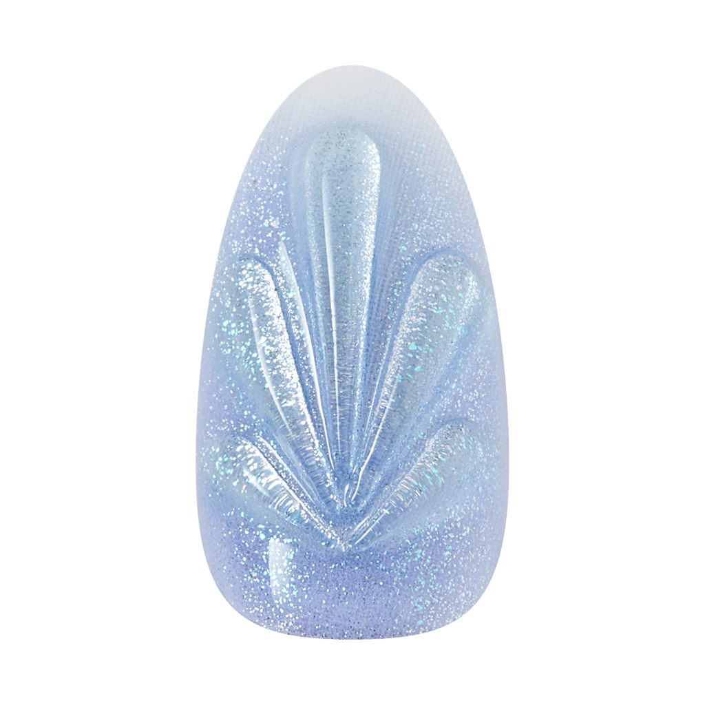 Impress Design No Glue Fake Press On Nails - Ciel | Design, Blue, Medium, Almond, Manicure