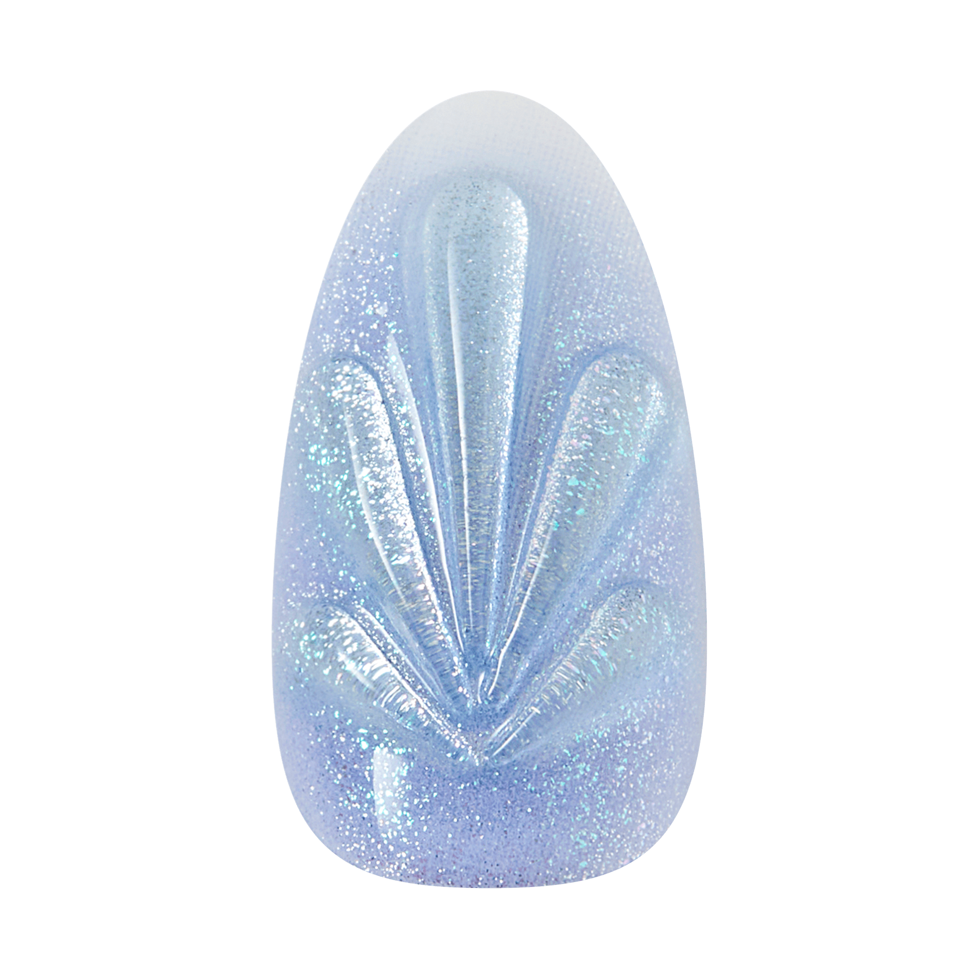 Impress Design No Glue Fake Press On Nails - Ciel | Design, Blue, Medium, Almond, Manicure