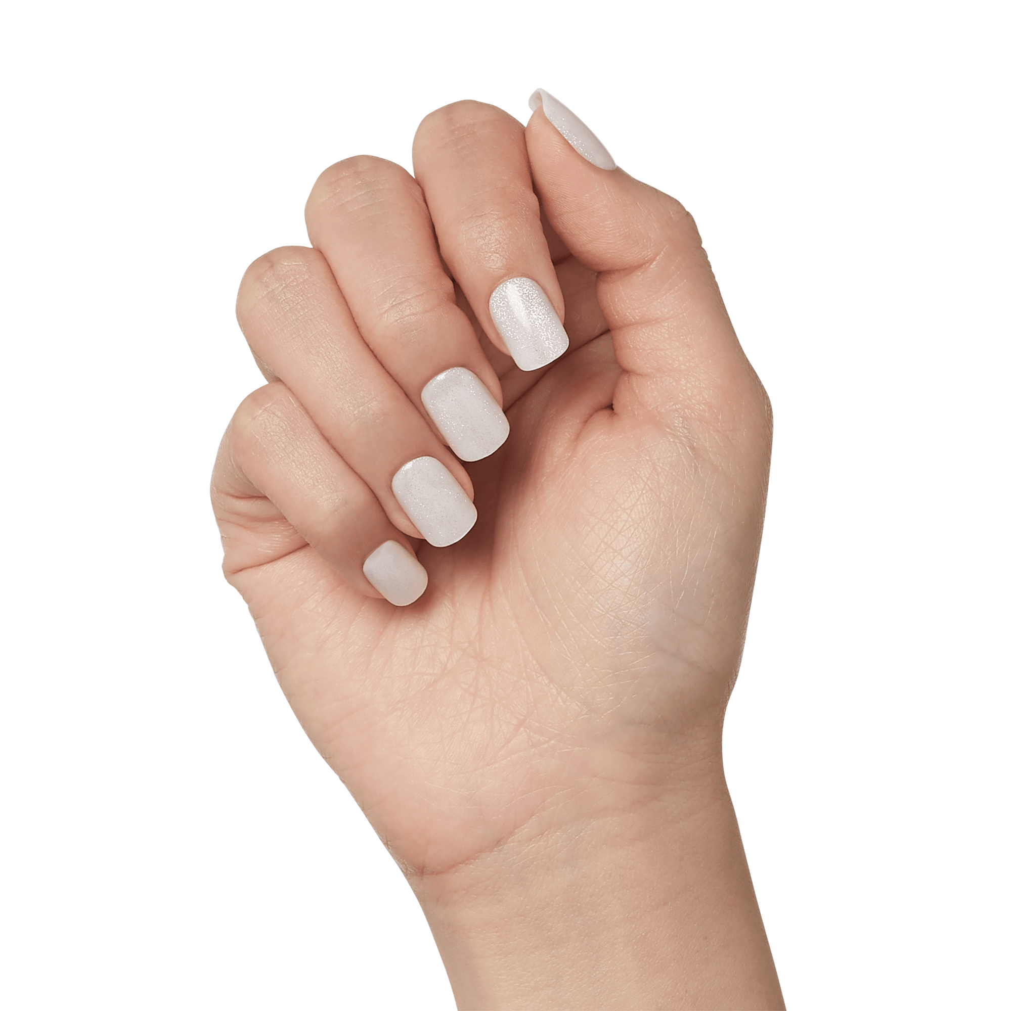 colorFX by Impress No Glue Fake Press On Nails - Rebel | Solid, White, Short, Squoval, Manicure