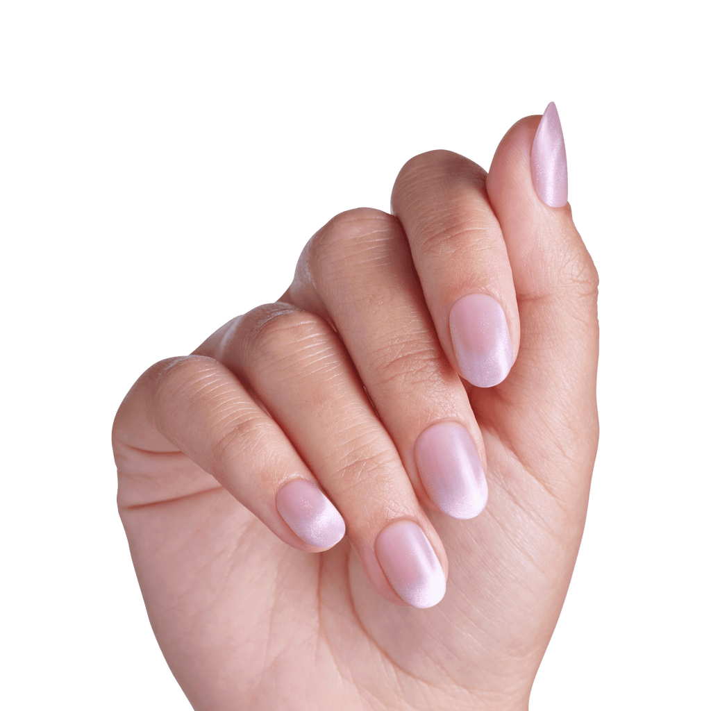 colorFX by Impress No Glue Fake Press On Nails - Diamond Drip | Design, Purple, Short, Oval, Manicure