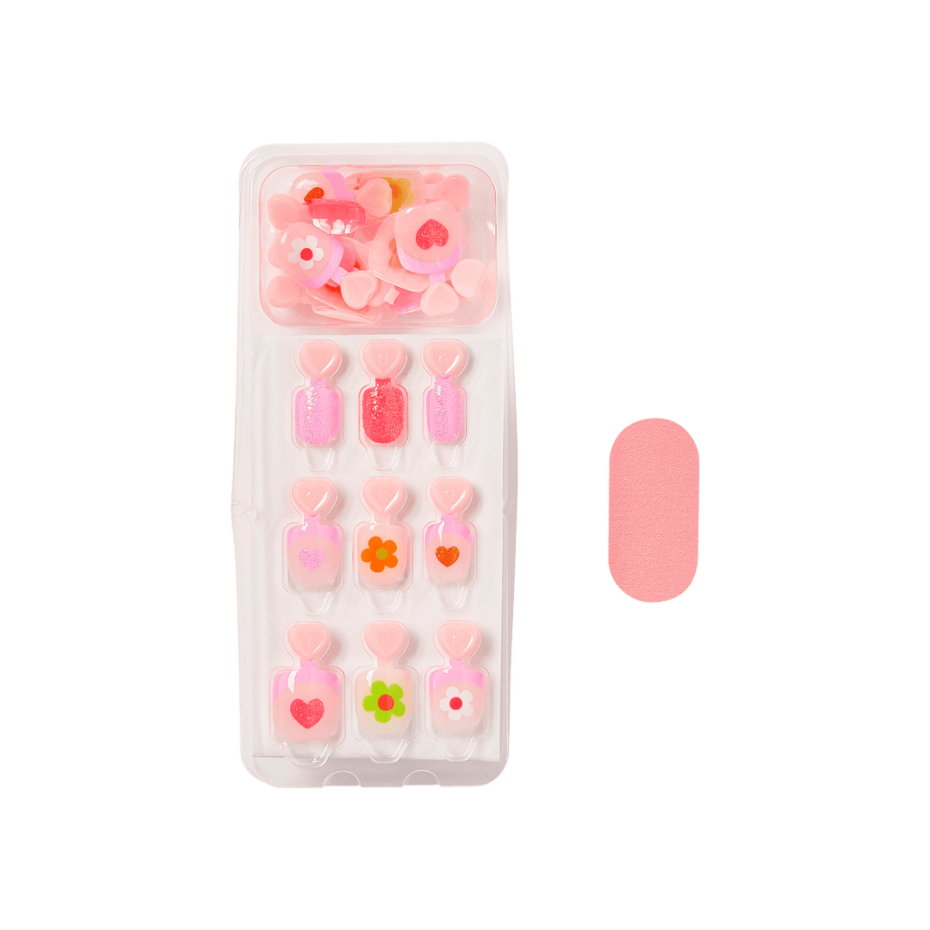 Impress Kids No Glue Fake Press On Nails - Fairy Song | Design, Pink, Kids, Squoval, Manicure