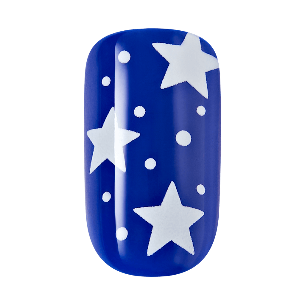 Impress Design No Glue Fake Press On Nails - Stateside | Design, Multicolor, Medium, Squoval, Manicure