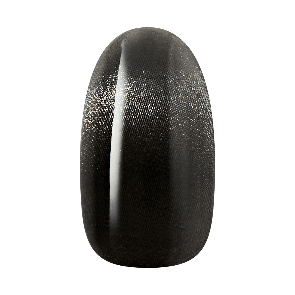 colorFX by Impress No Glue Fake Press On Nails - Best Wishes | Solid, Black, Medium, Oval, Manicure