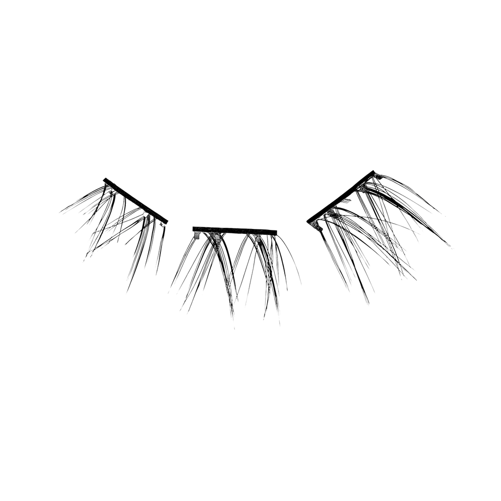 Impress Falsies Pre-Glued False Eyelashes Minipack - Chic | 12 Lash Clusters, 12mm-14mm