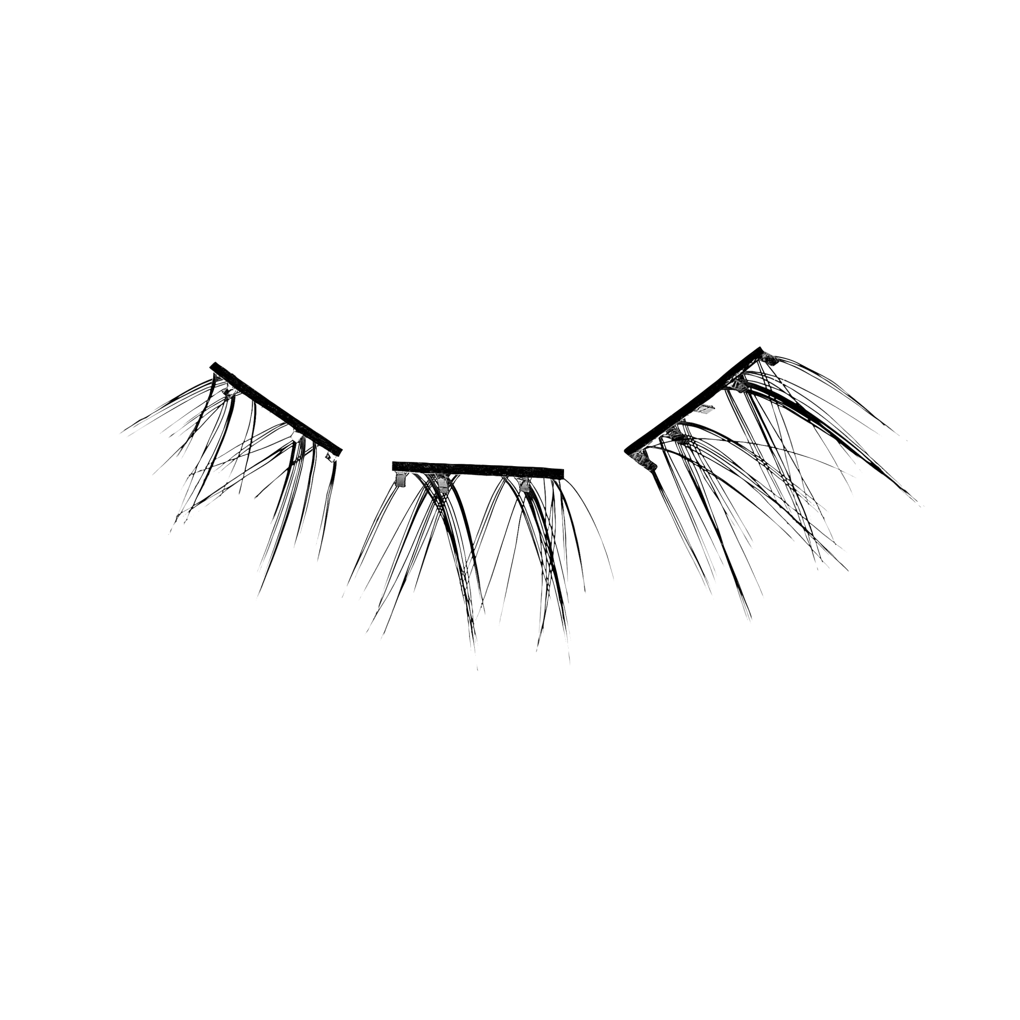 Impress Falsies Pre-Glued False Eyelashes Minipack - Chic | 12 Lash Clusters, 12mm-14mm