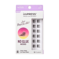 Impress Falsies Pre-Glued False Eyelashes Minipack - Chic | 12 Lash Clusters, 12mm-14mm