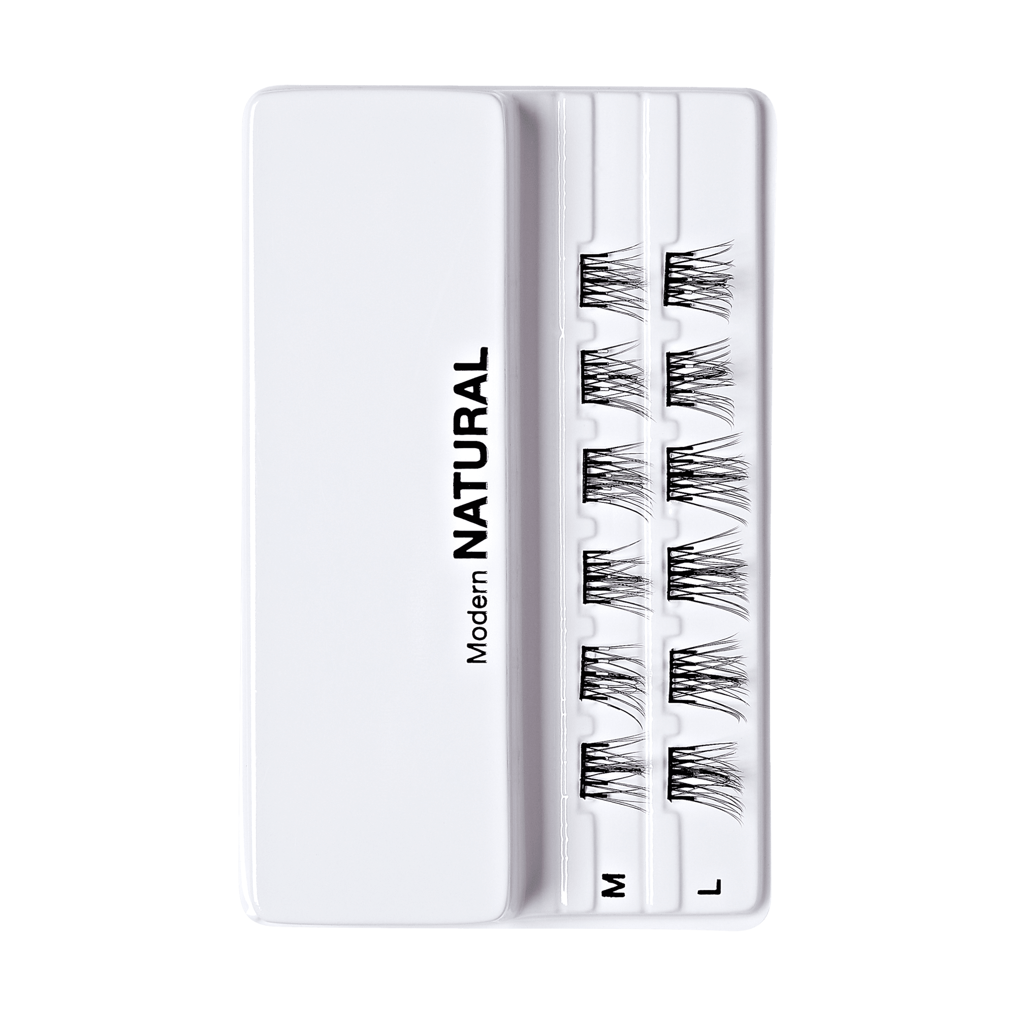 Impress Falsies Pre-Glued False Eyelashes Minipack - Modern | 12 Lash Clusters, 12mm-14mm