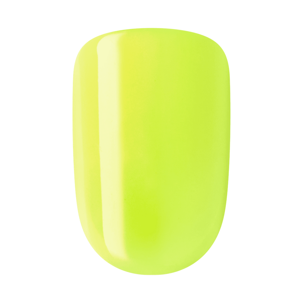 Impress Color No Glue Fake Press On Nails - Brillix | Solid, Yellow, Short, Squoval, Manicure
