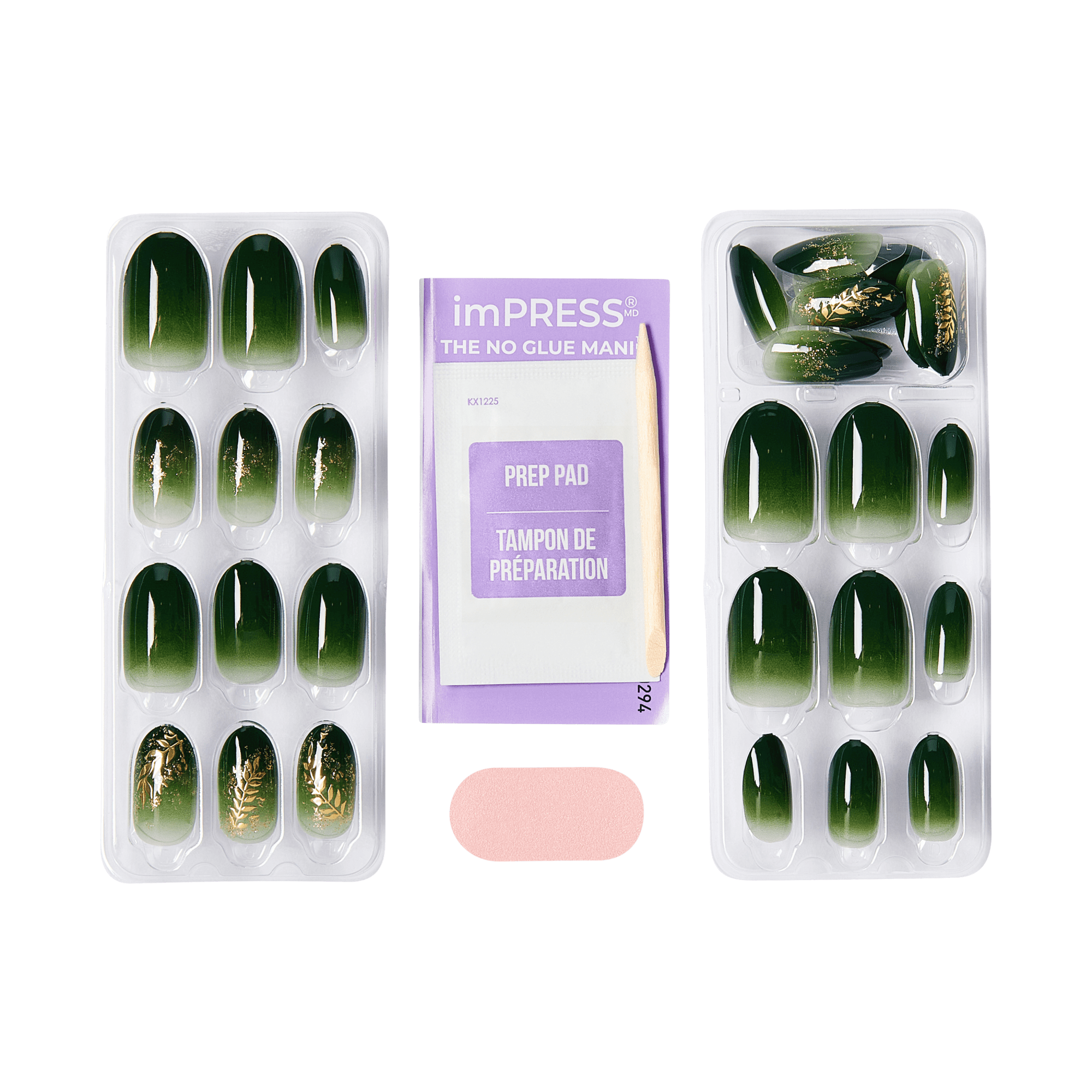 Impress X WICKED: FOR GOOD | Defy Expectations | Design, Green, Medium, Oval, Manicure