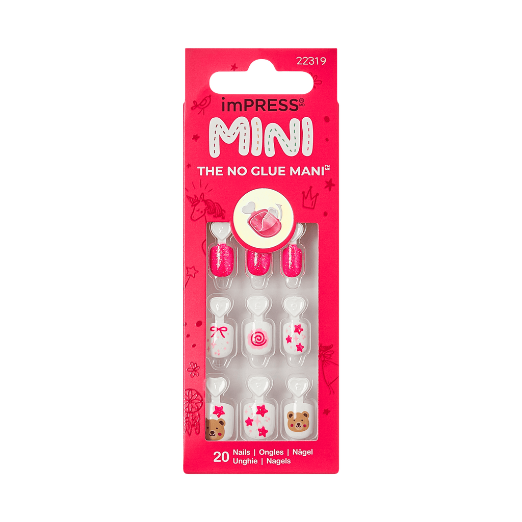 Impress Kids No Glue Fake Press On Nails - My Girl | Design, Pink, Kids, Squoval, Manicure