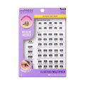 Impress Falsies Pre-Glued False Eyelashes Multipack - Classic Natural | 50 Lash Clusters, 8mm-14mm