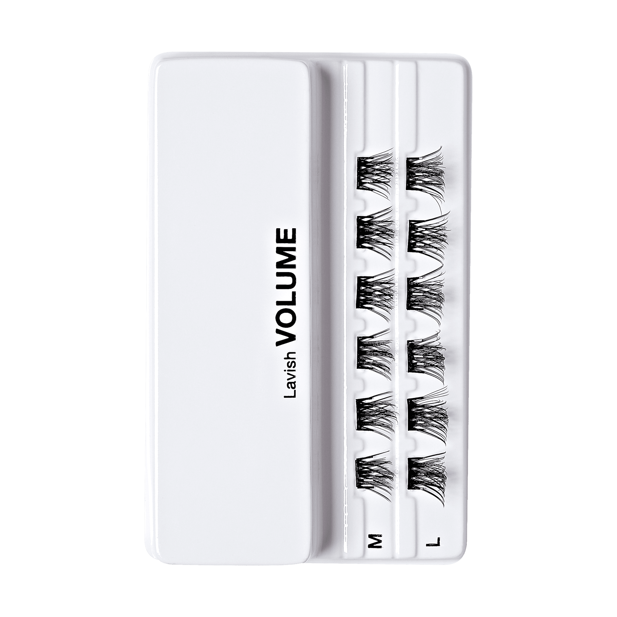 Impress Falsies Pre-Glued False Eyelashes Minipack - Lavish | 12 Lash Clusters, 12mm-14mm