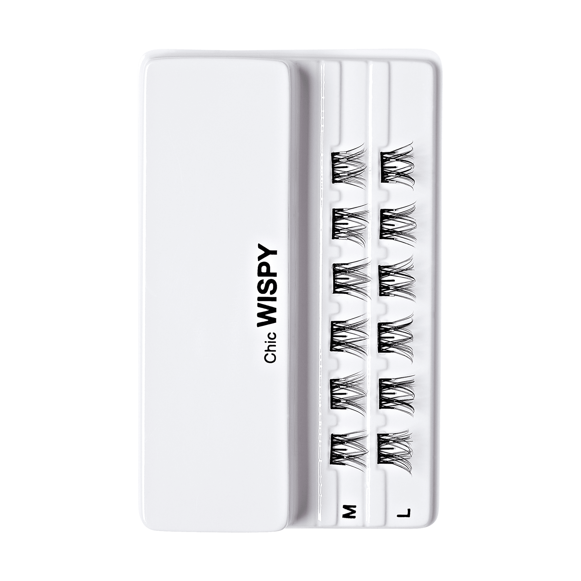 Impress Falsies Pre-Glued False Eyelashes Minipack - Chic | 12 Lash Clusters, 12mm-14mm