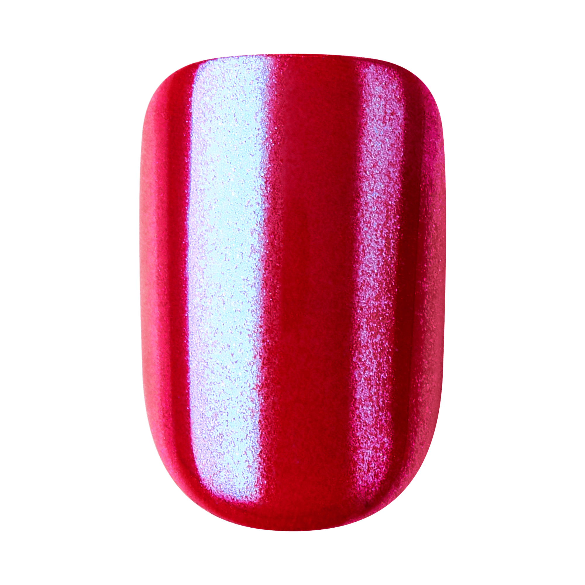 colorFX by Impress No Glue Fake Press On Nails - This City | Solid, Red, Short, Squoval, Manicure