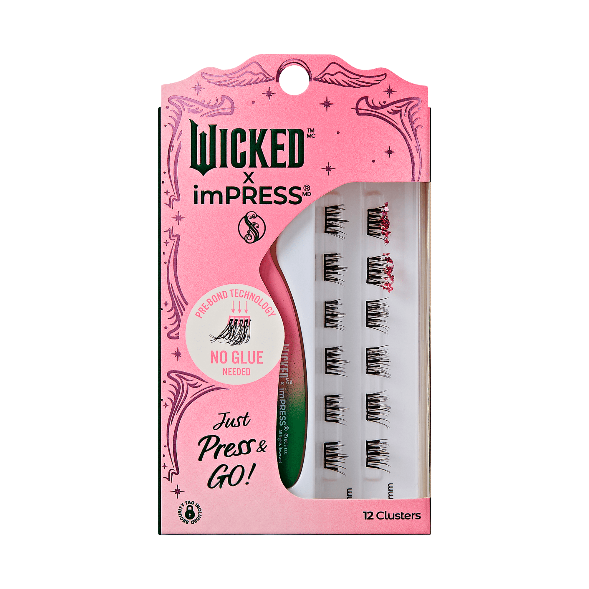 WICKED X Impress | Welcome to OZ | 12 Lash Clusters, 8mm-10mm