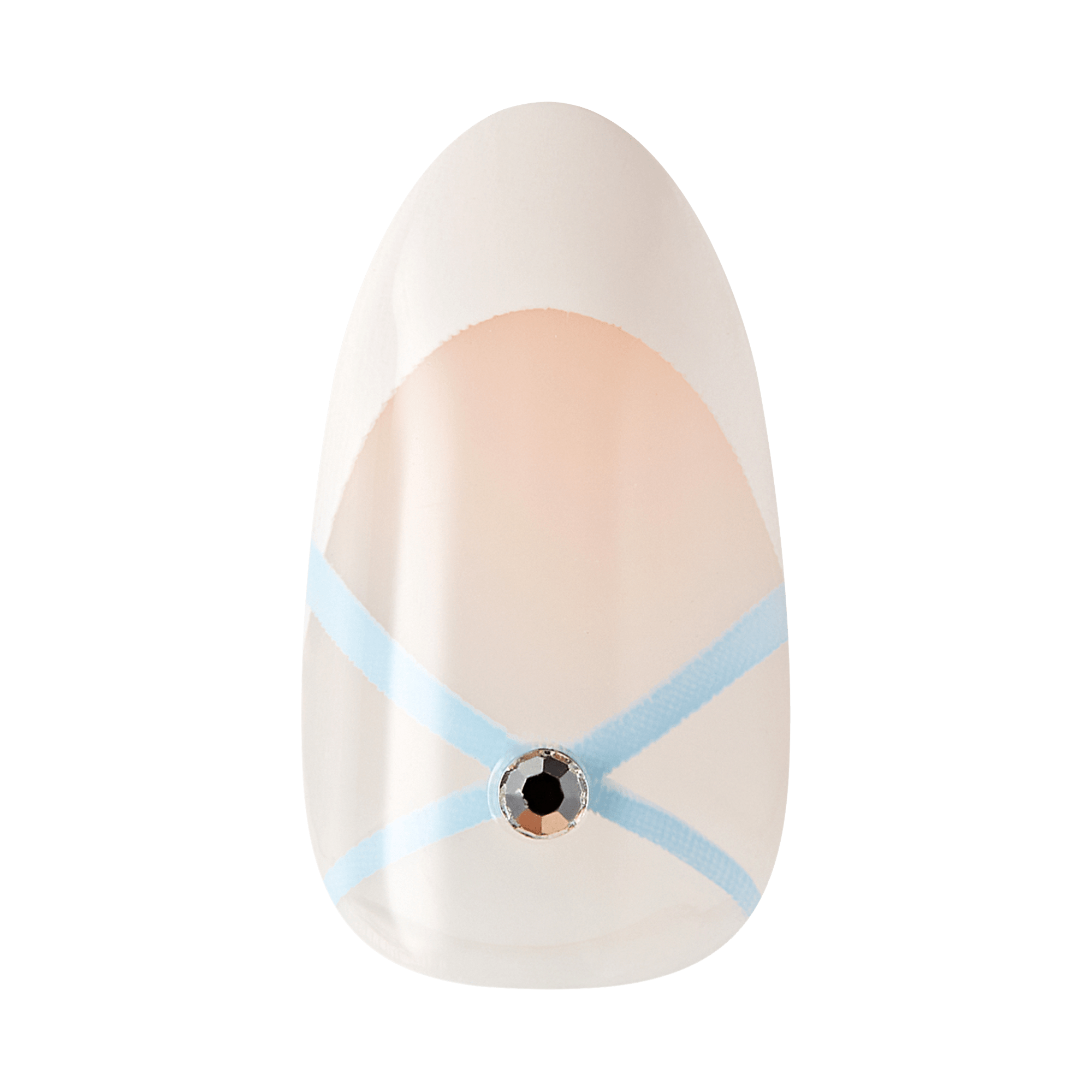 Impress Design No Glue Fake Press On Nails - Hearty | Design, White, Medium, Almond, Manicure