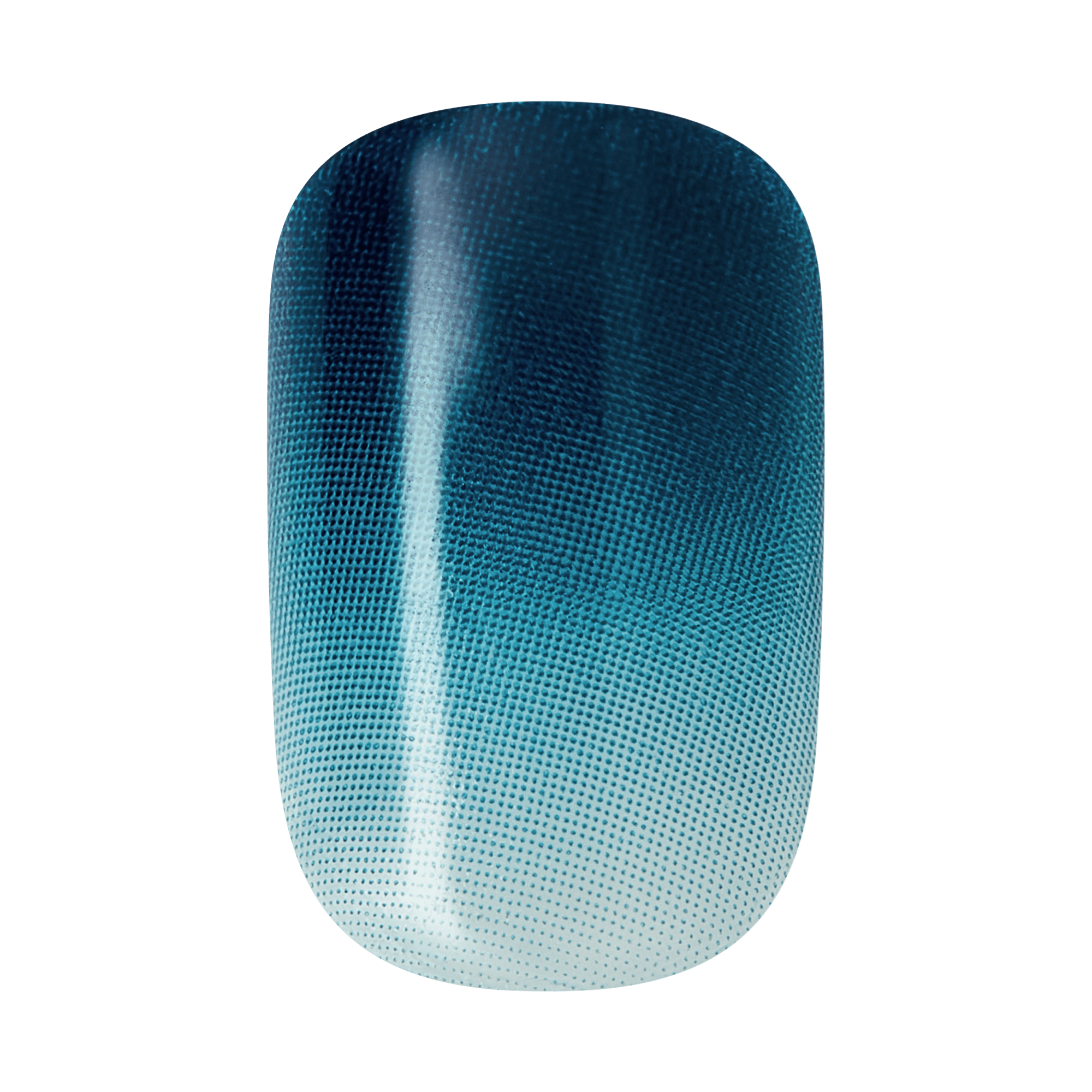 Impress Color No Glue Fake Press On Nails - Velvet Breeze | Design, Blue, Short, Squoval, Manicure
