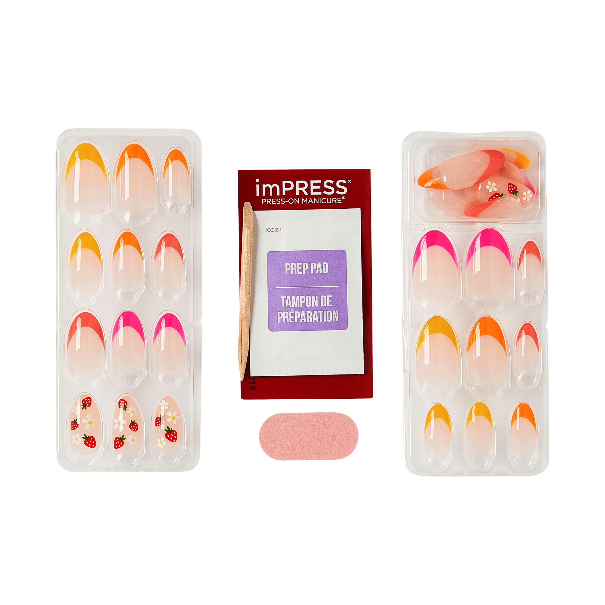 Impress Design No Glue Fake Press On Nails - Utopian | Design, Multicolor, Medium, Almond, Manicure