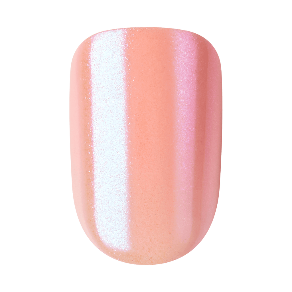 colorFX by Impress No Glue Fake Press On Nails - Satellite | Solid, Pink, Short, Squoval, Manicure