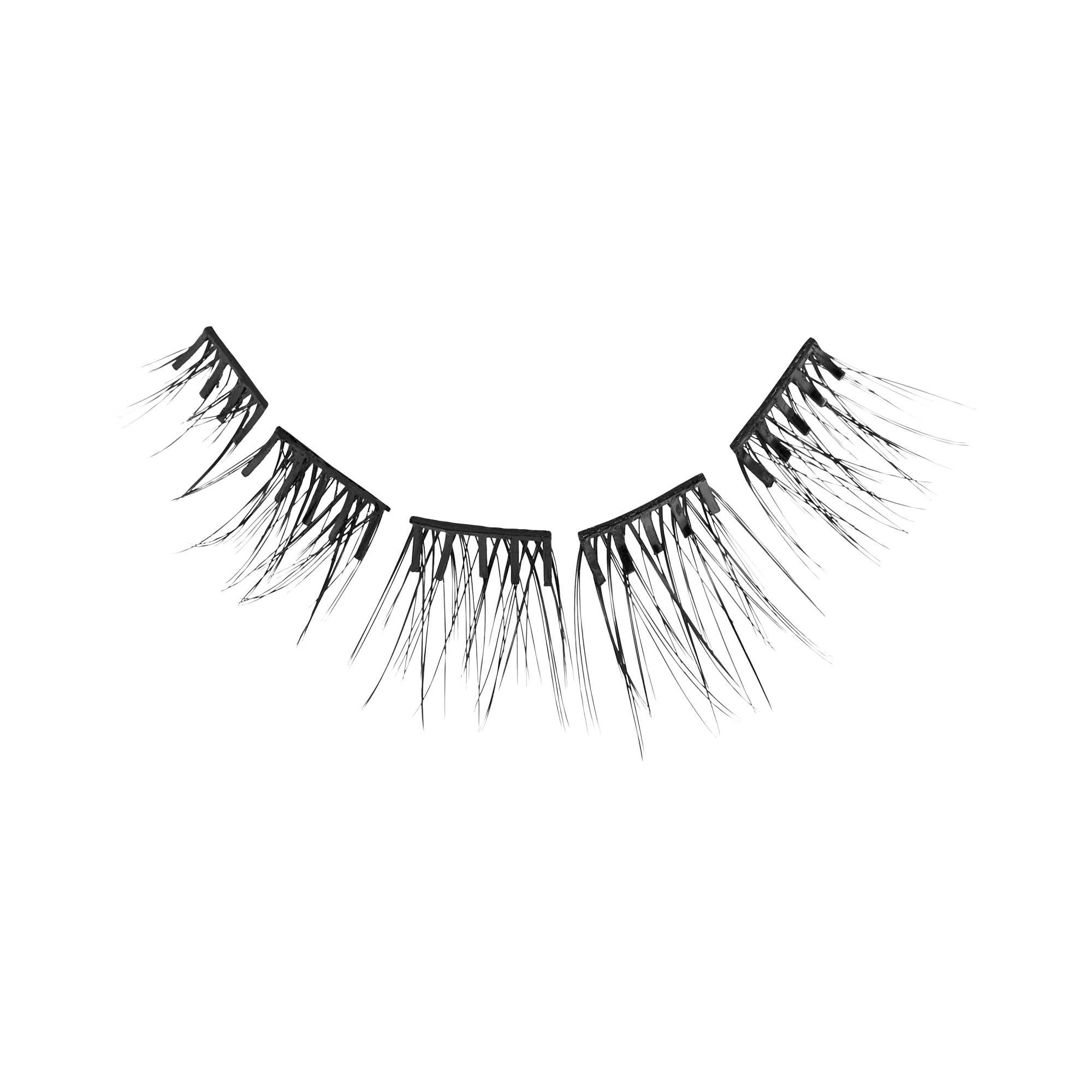 Impress Falsies Pre-Glued False Eyelashes Multipack - Classic Natural | 50 Lash Clusters, 8mm-14mm