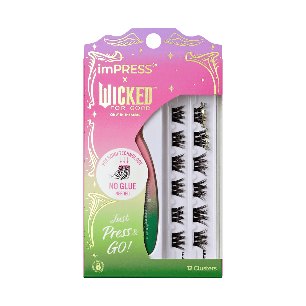 Impress X WICKED: FOR GOOD | Fly…Fly! | 12 Lash Clusters, 8mm-10mm