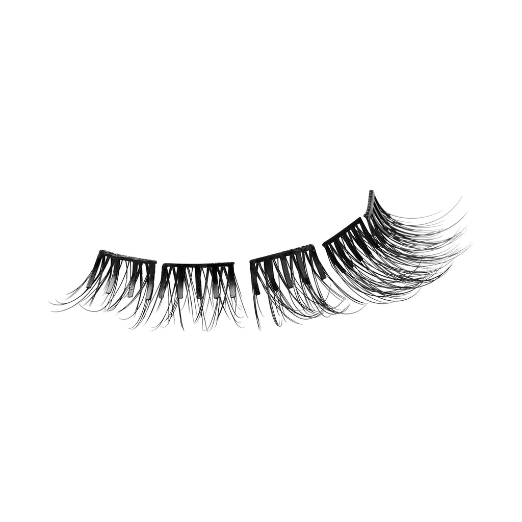 Impress Falsies Pre-Glued False Eyelashes Starter Kit - Natural & Wispy | 50 Lash Clusters, With Applicator, 10mm-14mm