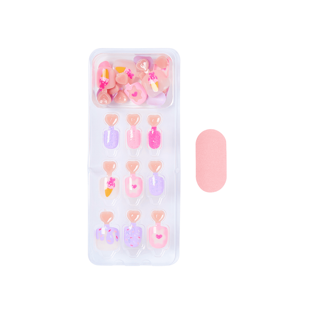Impress Kids No Glue Fake Press On Nails - Fairy Sparkle | Design, Multicolor, Kids, Squoval, Manicure