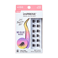 Impress Falsies Pre-Glued False Eyelashes Minipack - Lavish | 12 Lash Clusters, With Mini Applicator, 12mm-14mm