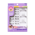 Impress Falsies Pre-Glued Individual False Eyelashes Starter Kit | 60 Lash Clusters, With Applicator, 8mm-14mm