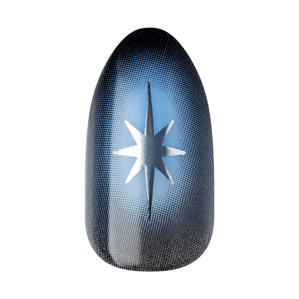 Impress Design No Glue Fake Press On Nails - Lovesome | Design, Blue, Medium, Almond, Manicure