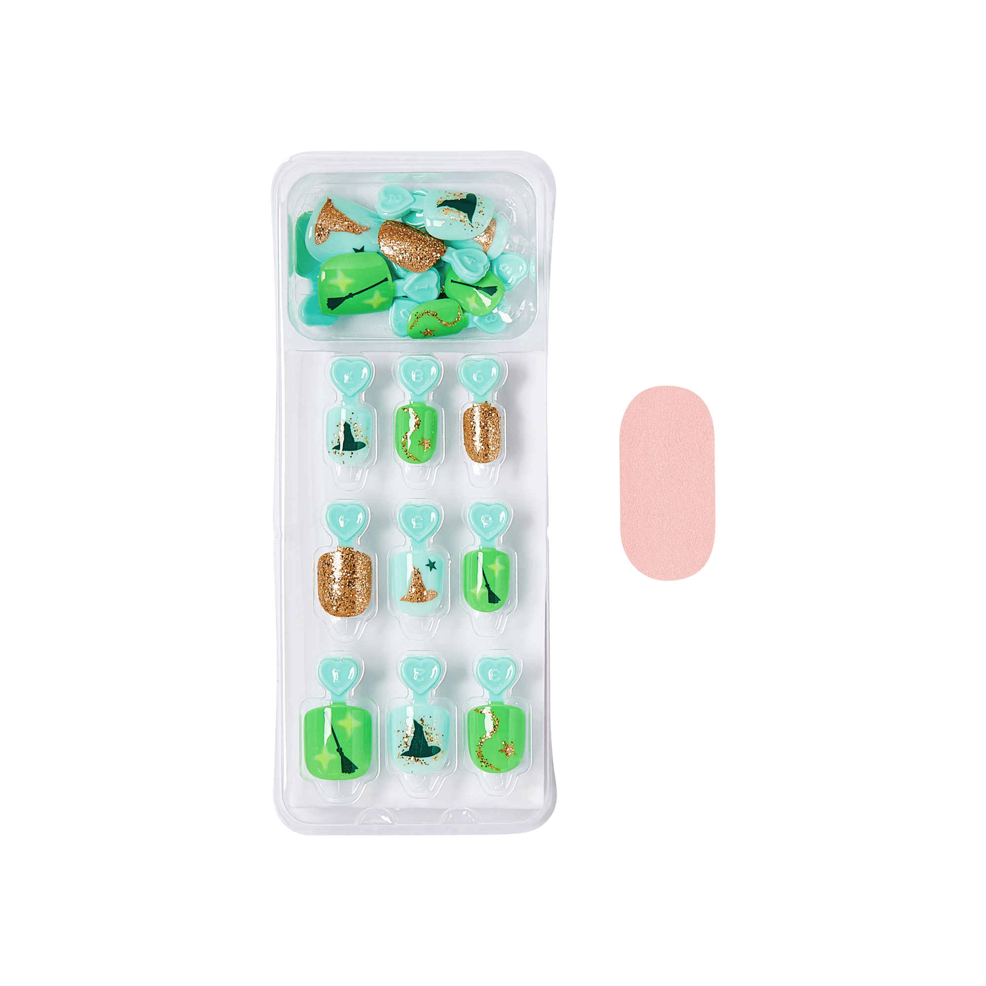 Impress MINI X WICKED: FOR GOOD | Perfect Duet | Design, Green, Kids, Squoval, Manicure