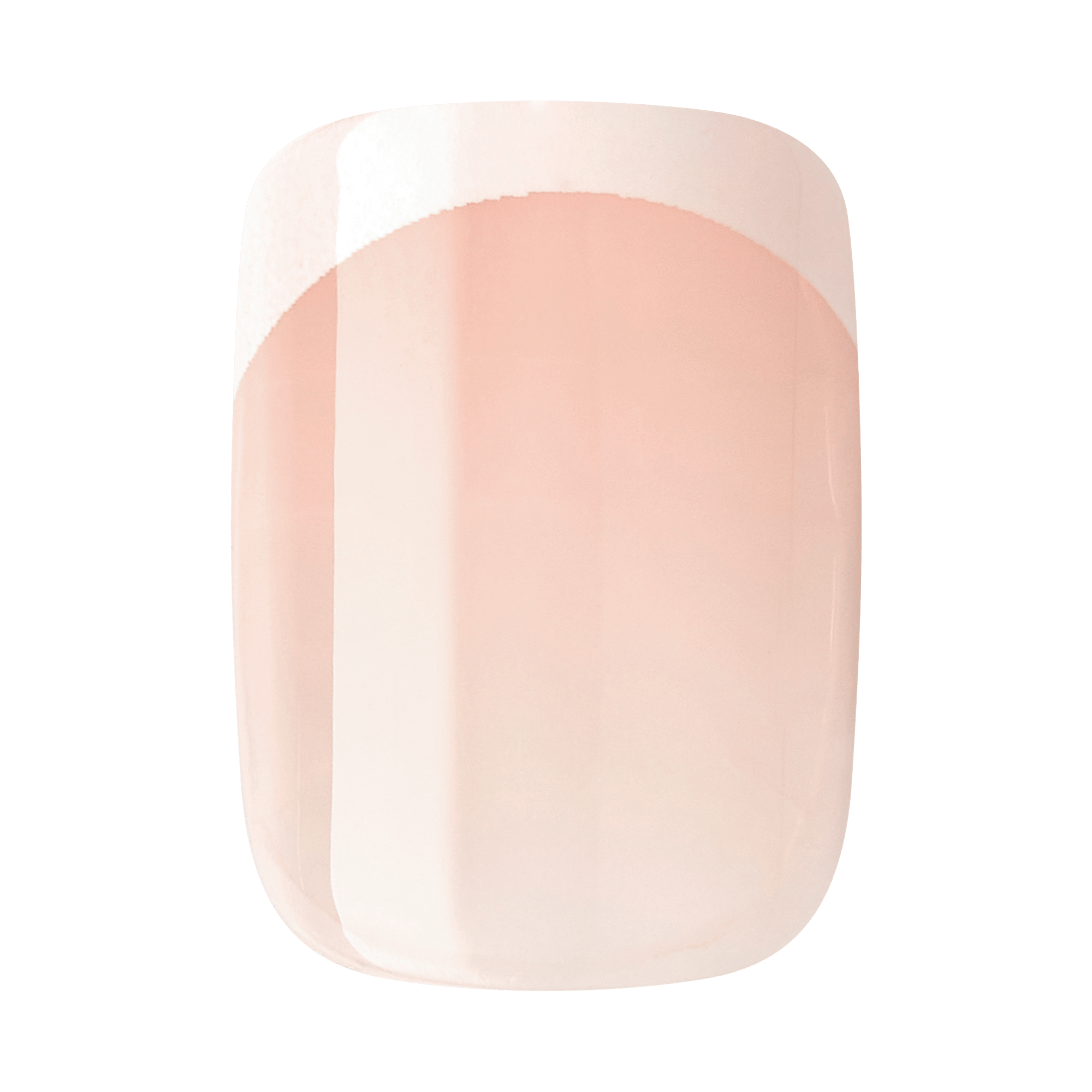 Impress Design No Glue Fake Press On Nails - Chic French | French Tips, White & Neutral, Short, Squoval, Manicure