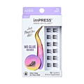 Impress Falsies Pre-Glued False Eyelashes Minipack - Chic | 12 Lash Clusters, With Mini Applicator, 12mm-14mm