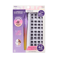 Impress+ Pre-Glued False Eyelashes Starter Kit - Soft Natural | 42 Lash Clusters, With Applicator, Includes Inner Clusters, 8mm-14mm