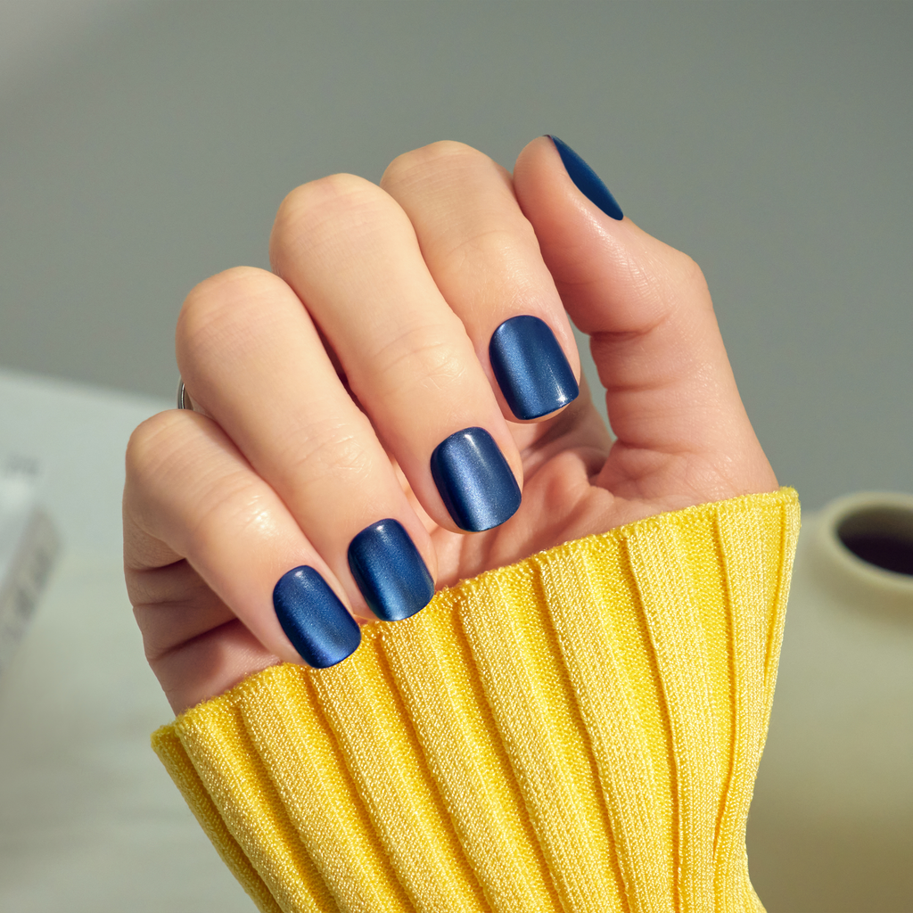colorFX by Impress No Glue Fake Press On Nails - Velvet Romance | Design, Purple, Short, Squoval, Manicure