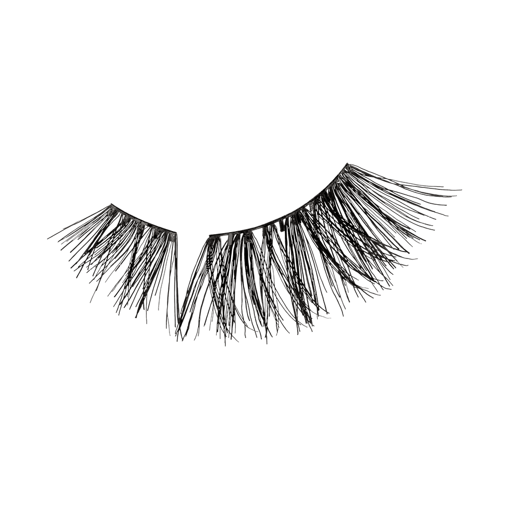 Impress Falsies easy tab Pre-Glued False Eyelashes - Demi Wispy | 1 Pair of Half Lash & 2 Lash Clusters, 8mm-13mm