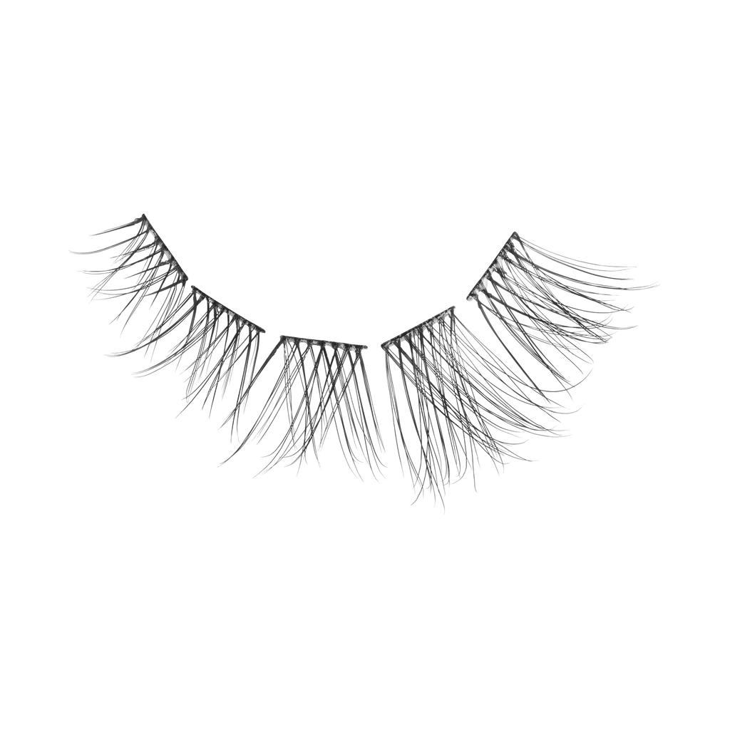 Impress Falsies Long Lasting Pre-Glued False Eyelashes - Demi Natural | 48 Lash Clusters, Up To 5 Day Wear, 8mm-16mm