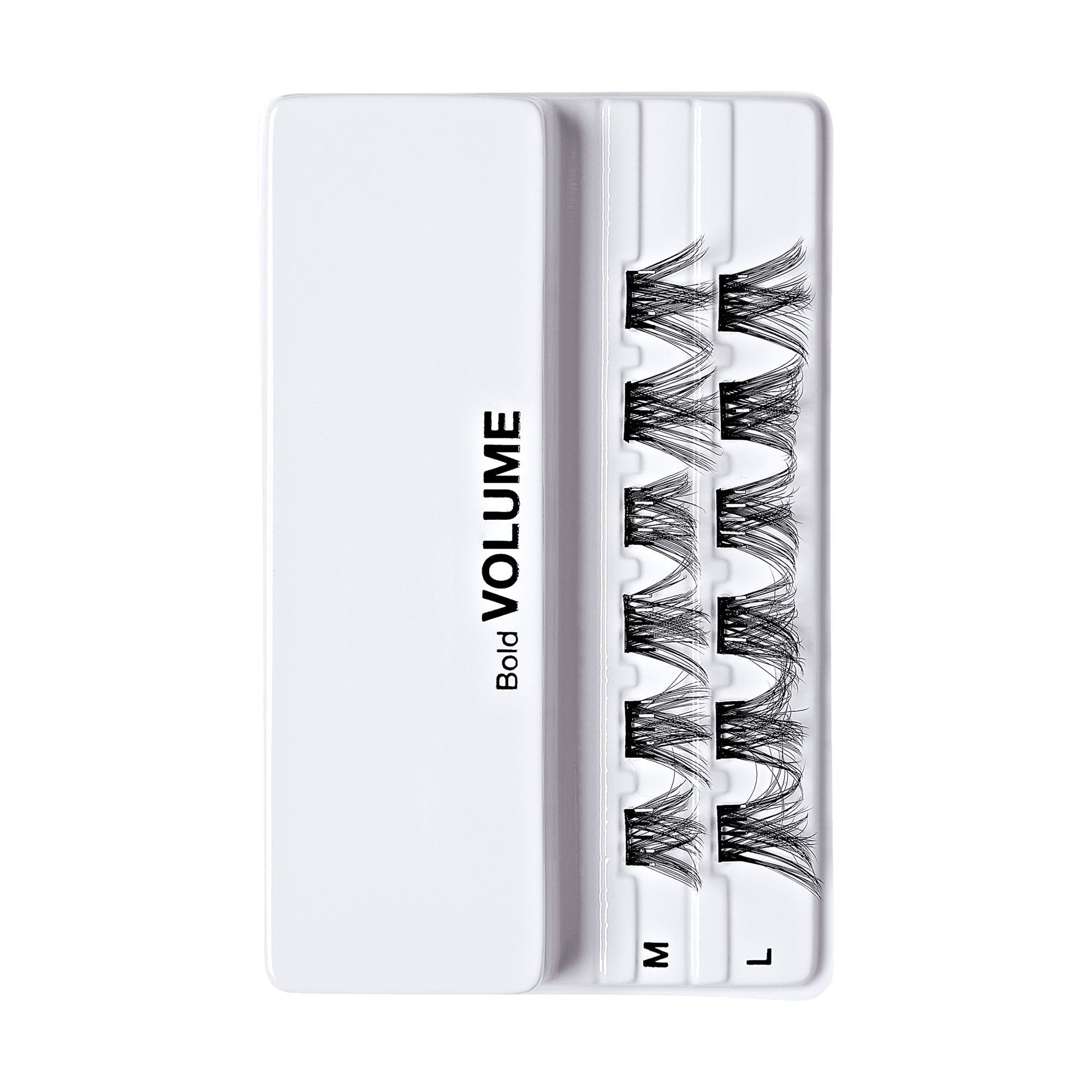 Impress Falsies Pre-Glued False Eyelashes Minipack - Bold | 12 Lash Clusters, 12mm-14mm
