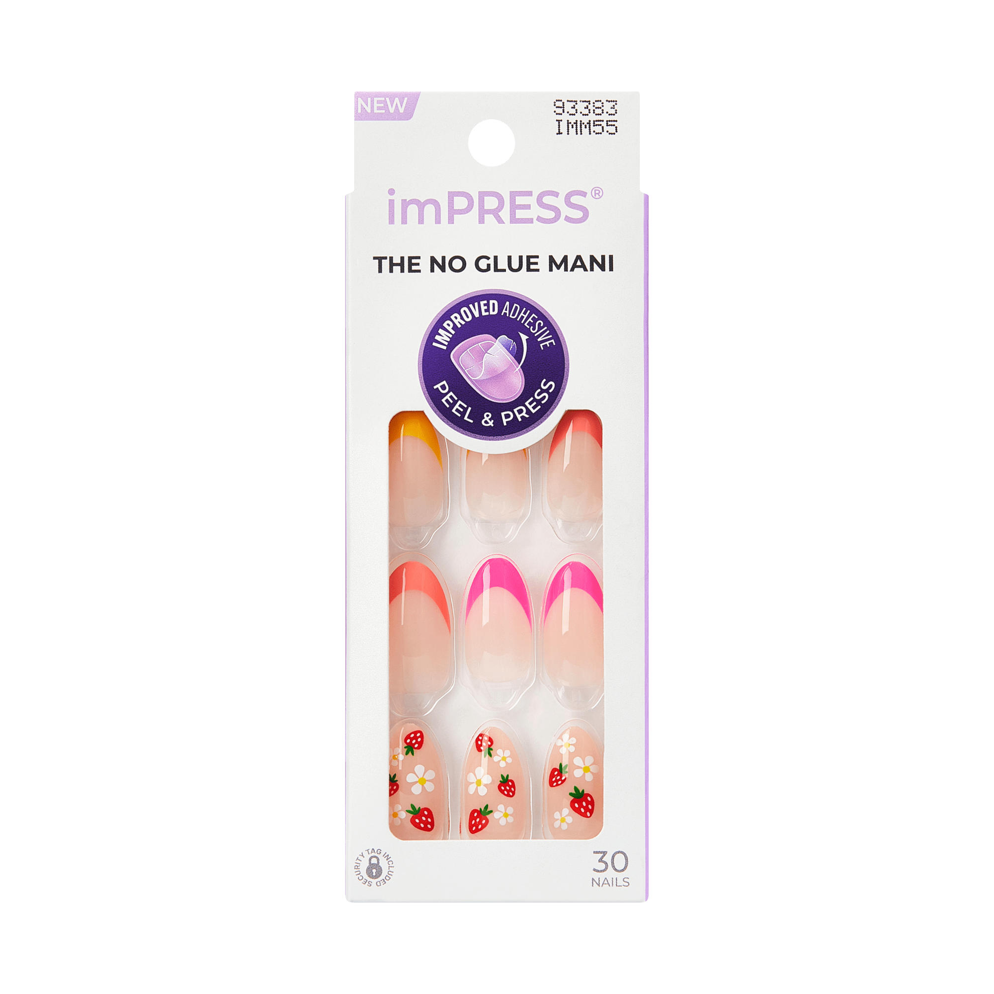 Impress Design No Glue Fake Press On Nails - Utopian | Design, Multicolor, Medium, Almond, Manicure