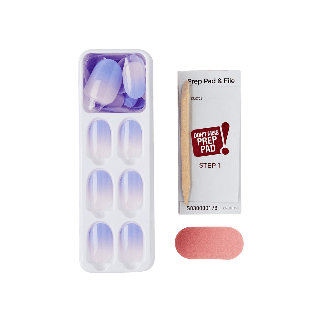Impress Color No Glue Fake Press On Nails - Friendzone | Design, Purple, Short, Oval, Manicure