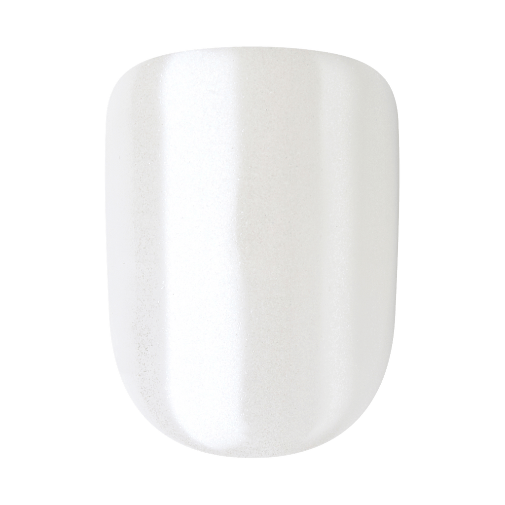 colorFX by Impress No Glue Fake Press On Nails - Universal | Solid, White, Short, Squoval, Manicure