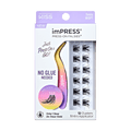 Impress Falsies Pre-Glued False Eyelashes Minipack - Sassy | 12 Lash Clusters, With Mini Applicator, 12mm-14mm